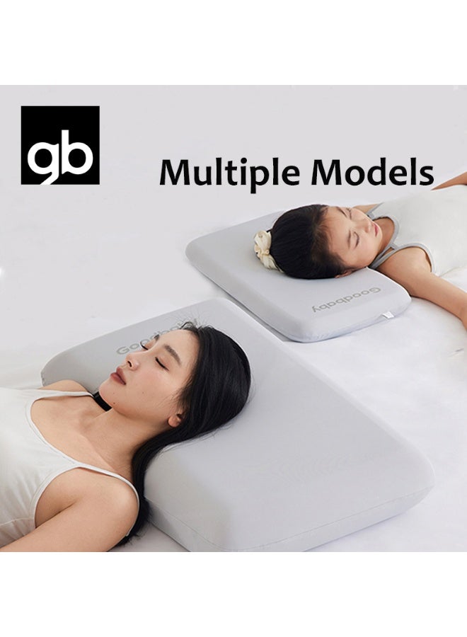 gb Dual Core Deep Sleep Pillow, Memory Foam, Ideal for Side Sleepers, Neck Pain Relief, Comfortable, Washable Cover, Four-Season Use, Grey, Giftable Packaging 50x30x5cm(19.7"x11.8"x2") - Image 3